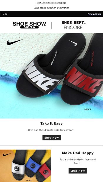 dad? - SHOE SHOW Email Archive