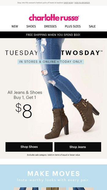 charlotte russe boots sale