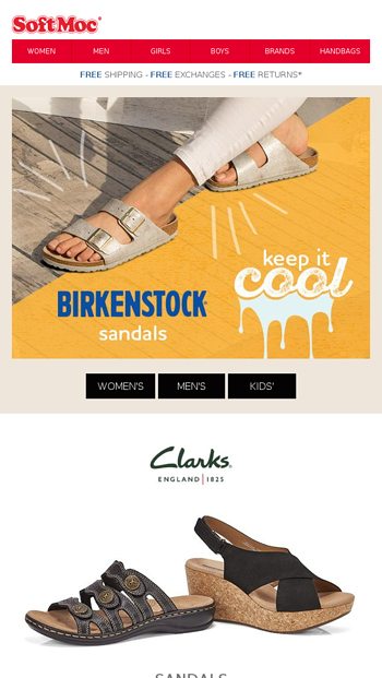 New Birkenstock sandals, Clarks, TOMS \u0026 
