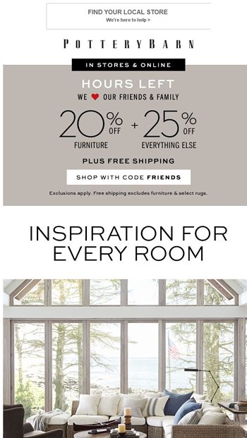 Hours Left for Friends amp Family Savings Up to 25 Off