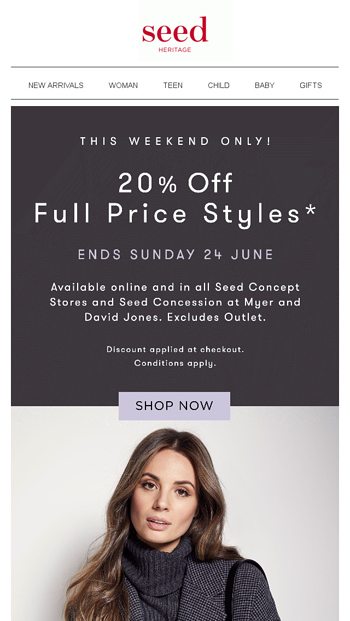 Seed Heritage Email Newsletters witchery-shop-women-s-fashion-clothing-online