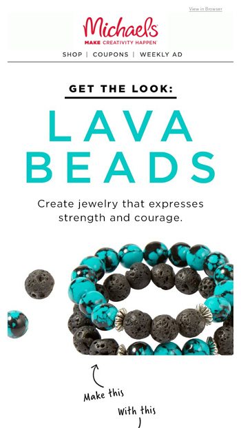 lava beads michaels