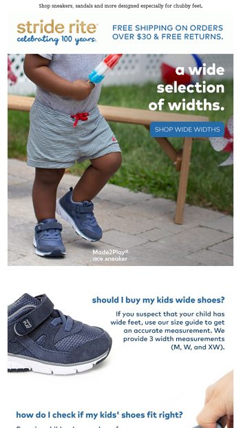 stride rite extra wide