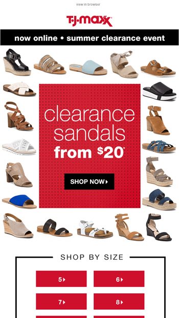 TJ Maxx: Online & in store NOW! The Clearance Event.