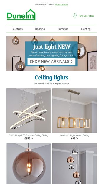 We Ve Seen The Light And It S New Dunelm Email Archive