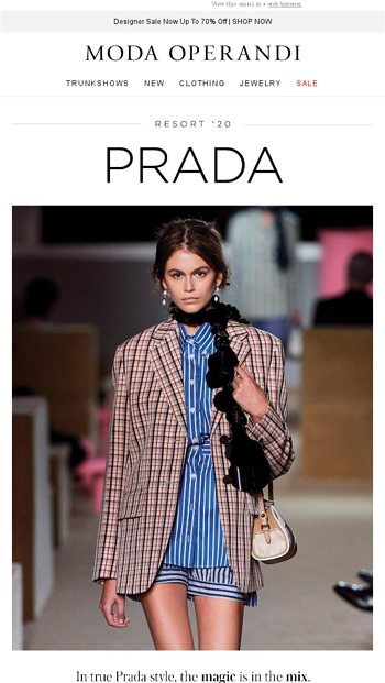 Moda operandi outlet prada