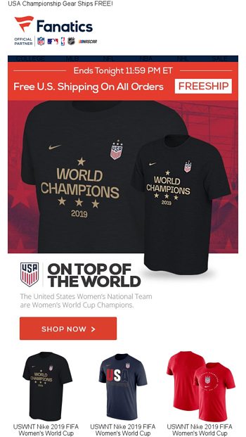 uswnt championship gear