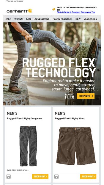 Built for the bond between work and sports - Carhartt.com Email Archive