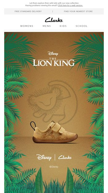 clarks lion king shoes