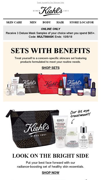 Treat Yourself Three Beneficial Skincare Sets