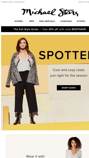 michael stars cozy long coat