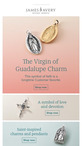 Virgin of guadalupe 2025 charm james avery