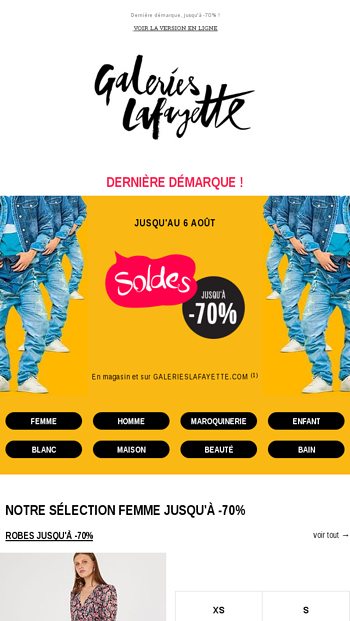 Galerie lafayette soldes discount femme