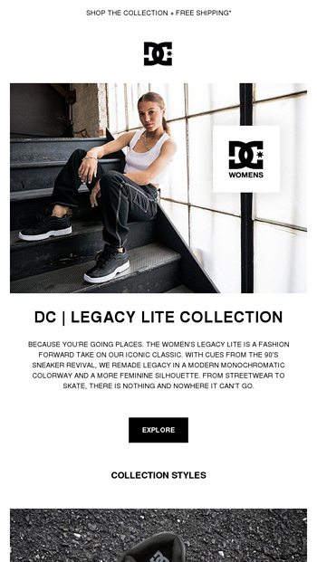 Introducing the Womens Legacy Lite Collection - DC Shoes Email Archive