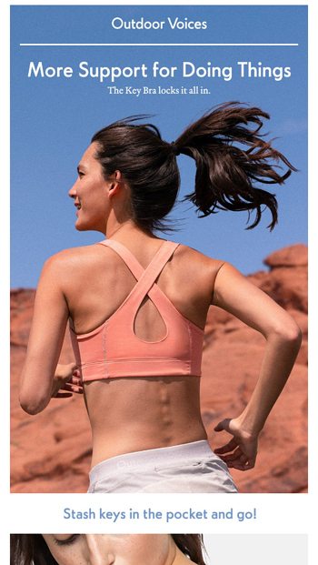 Outdoor Voices - Run wild 🐆 Grab the Doing Things Bra in