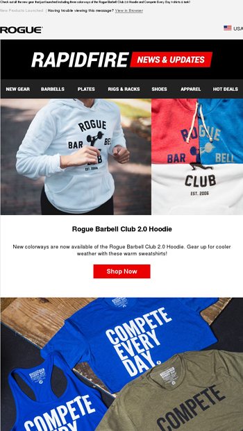 rogue barbell club hoodie