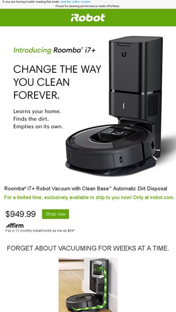 Product Of The Week Roomba I7 With Automatic Dirt Disposal