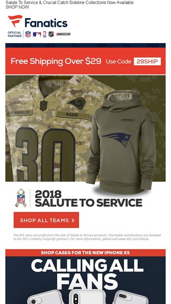 fanatics salute to service