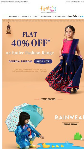 Ethnic wear outlet firstcry