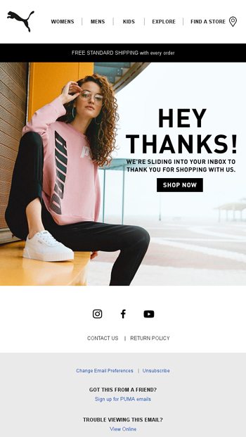 puma email sign up