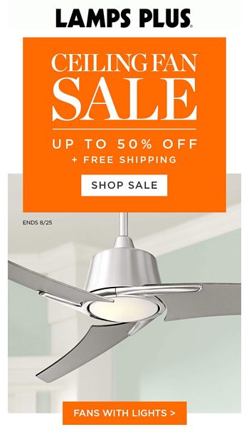 Ceiling Fan Sales Up To 50 Off Free Shipping Lamps Plus