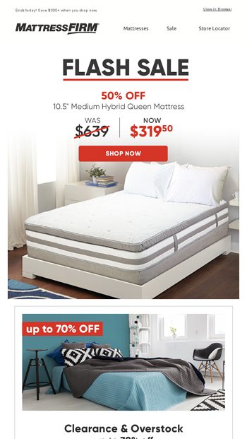 mattress flash sale