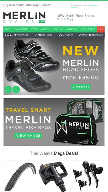 merlin cycles new customer discount