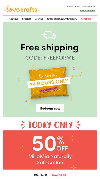 50 off  free shipping  your lucky day