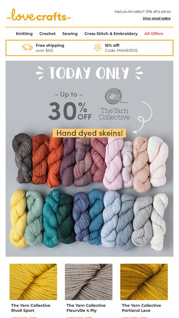The Yarn Collective is on sale need I say more