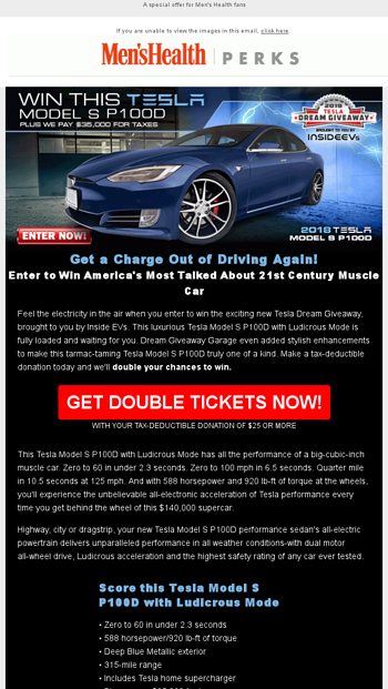 Win This 588hp Tesla Model S P100d With Ludicrous Mode