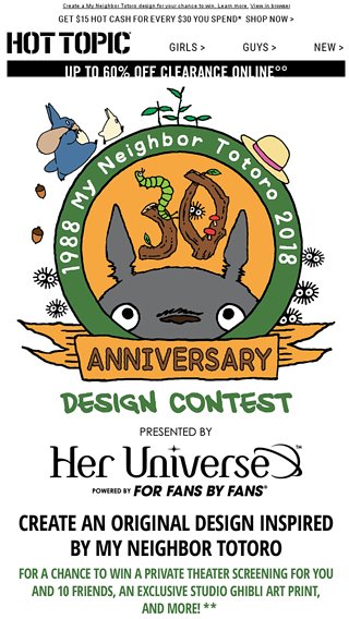 Catch the Catbus to Studio Ghibli merch  Totoroy awesome design contest