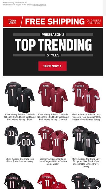 arizona cardinals nike limited jersey