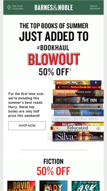Just Added The Top Books Of Summer Now 50 Off For Book Haul