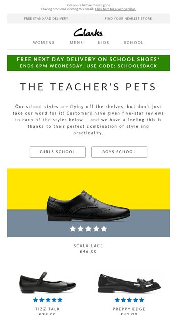 free next day delivery shoes