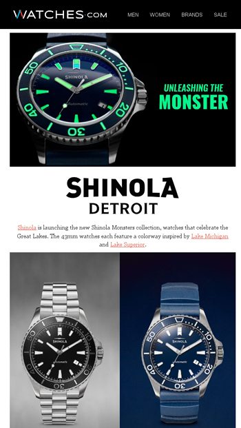 The lake superior monster automatic online 43mm