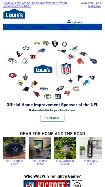 How Lowe's is leveraging its NFL deal to inspire DIYers with new