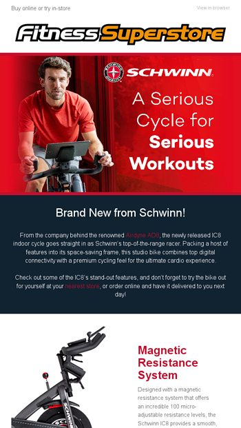 schwinn ic8 fitness superstore