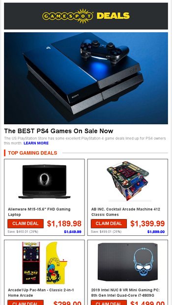 Ps4 best sale hot deals