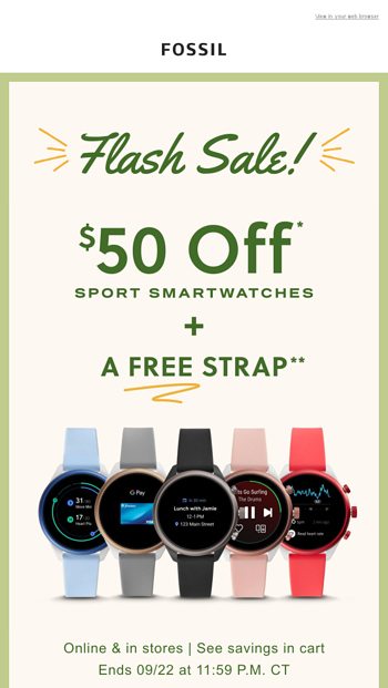 fossil sport sale