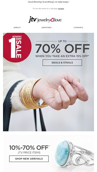 jtv monday one day sale