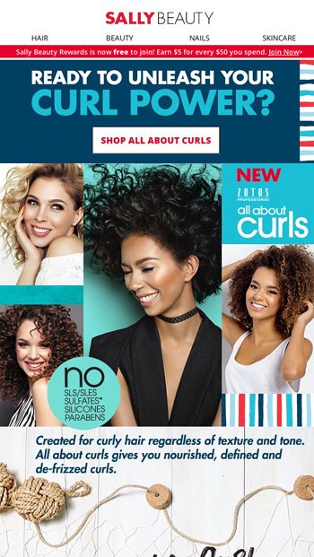 Make Curls Pop With All About Curls Sally Beauty Email Archive