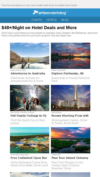 Deals on Tours Cruises Adventures and More
