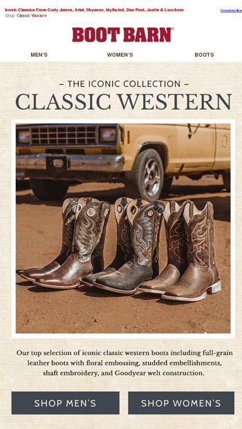 The Top Classic Western Boots Boot Barn Email Archive