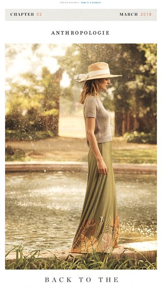 Dreamy gardeninspired looks