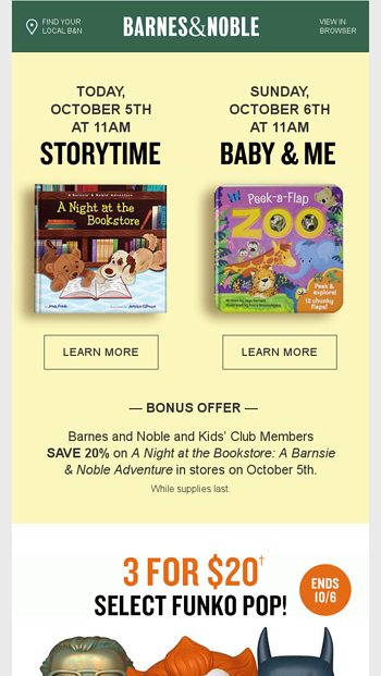 Special Offers And Events This Weekend At B N Barnes Noble