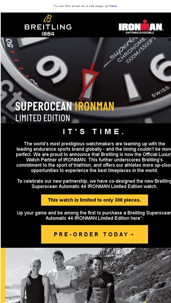 breitling ironman edition