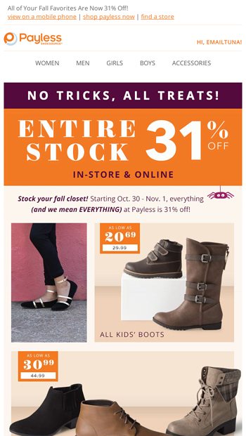 payless boots for kids