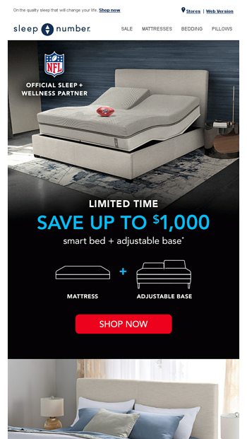 Sleep Number - Proven quality sleep, delivered! We'll set up your bed +  base, FREE. Ends Saturday, 4/3/21. sleepnumber.com