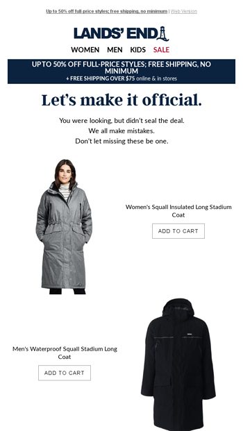 women's squall insulated long stadium coat