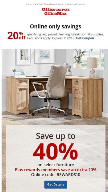 Fall Furniture Refresh Office Depot Email Archive